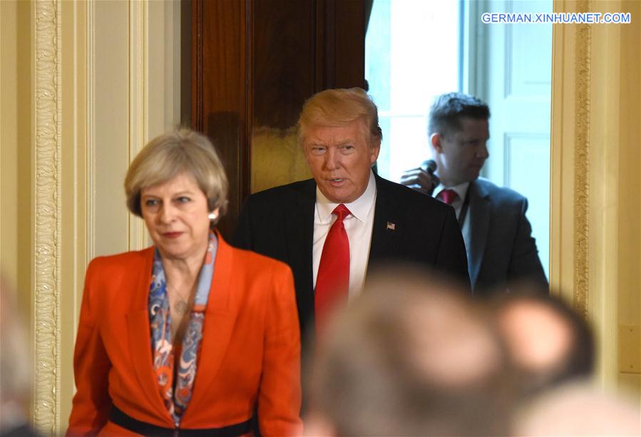 U.S.-WASHINGTON D.C.-DONALD TRUMP-THERESA MAY-MEETING