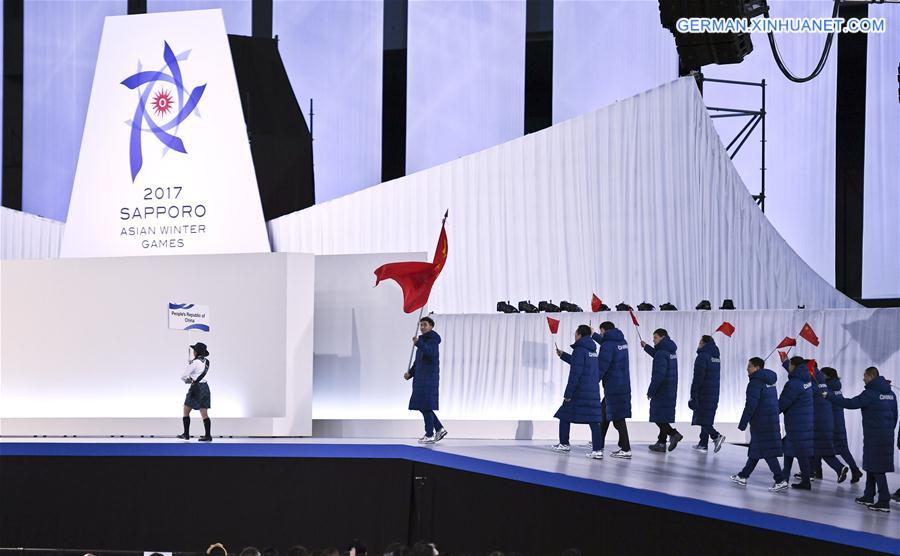 (SP)JAPAN-SAPPORO-ASIAN WINTER GAMES-OPENING CEREMONY