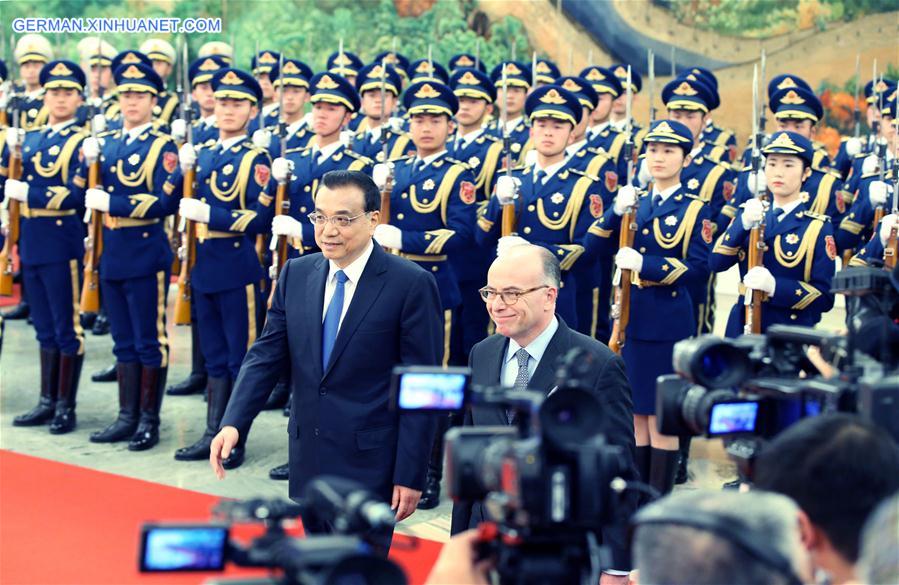 CHINA-BEIJING-LI KEQIANG-FRENCH PM-TALKS (CN)