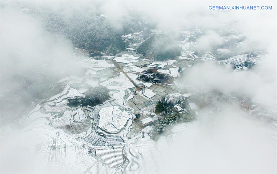 #CHINA-HUBEI-XUAN'EN-SNOW-TEA GARDEN(CN)