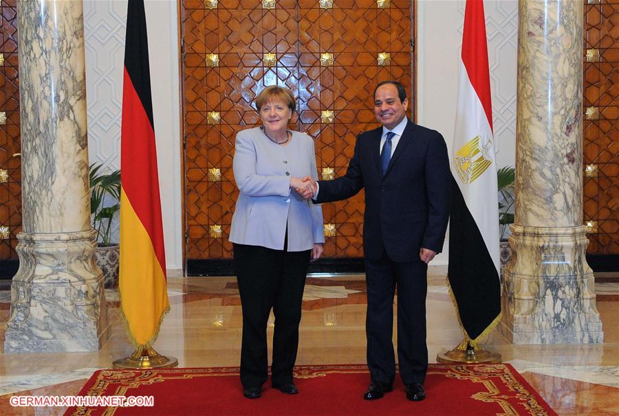 EGYPT-CAIRO-GERMANY-MERKEL-VISIT