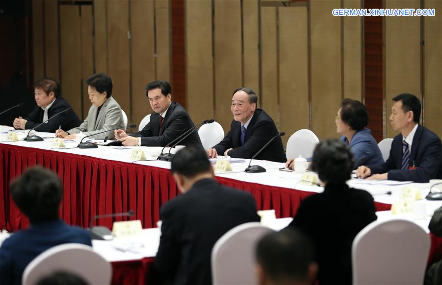 (TWO SESSIONS)CHINA-BEIJING-WANG QISHAN-CPPCC-PANEL DISCUSSION (CN)