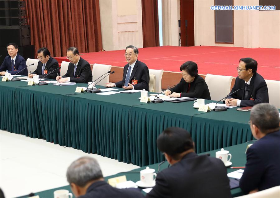 (TWO SESSIONS)CHINA-BEIJING-CPPCC-YU ZHENGSHENG-PANEL DISCUSSION (CN)