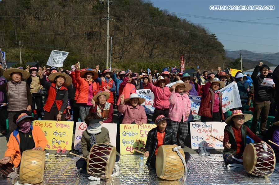 SOUTH KOREA-SEONGJU-THAAD DEPLOYMENT-PROTEST