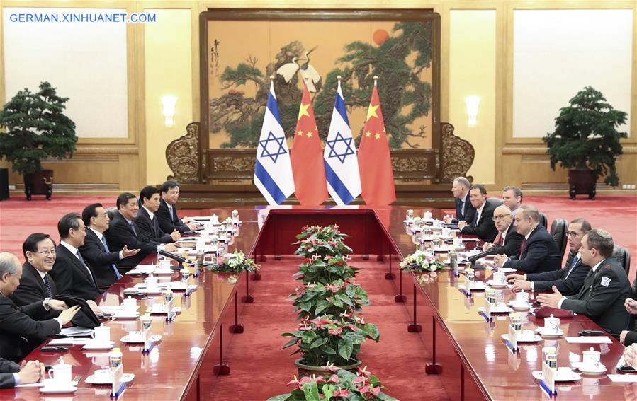 CHINA-BEIJING-LI KEQIANG-ISRAELI PM-TALKS (CN)