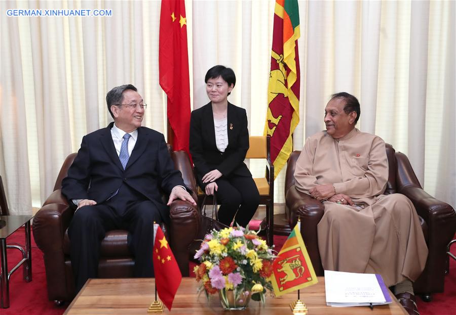 SRI LANKA-CHINA-YU ZHENGSHENG-VISIT