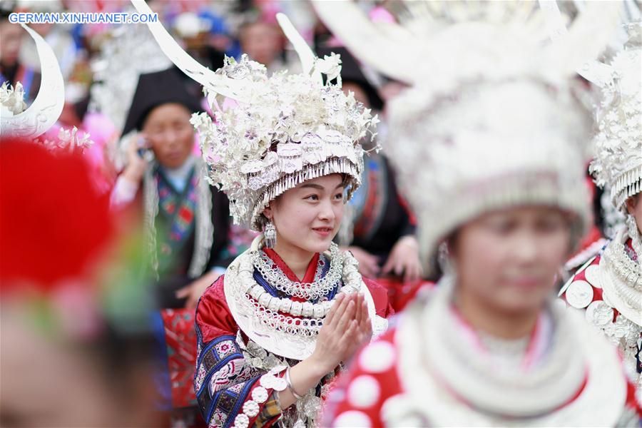 #CHINA-GUIZHOU-MIAO ETHNIC GROUP-SISTERS FESTIVAL (CN) 