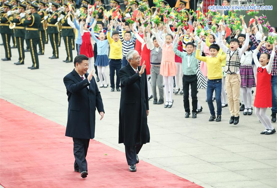 CHINA-BEIJING-XI JINPING-MYANMAR-TALKS(CN)