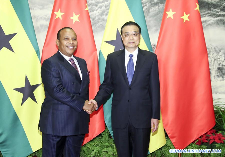 CHINA-BEIJING-LI KEQIANG-SAO TOME AND PRINCIPE-PM-TALKS (CN)