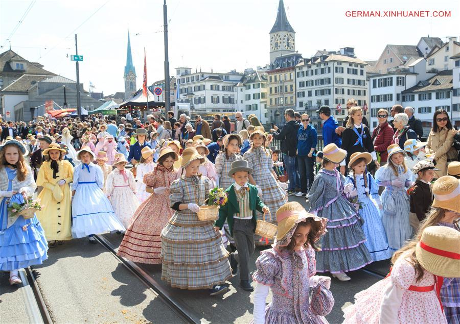 SWITZERLAND-ZURICH-SPRING FESTIVAL PARADE