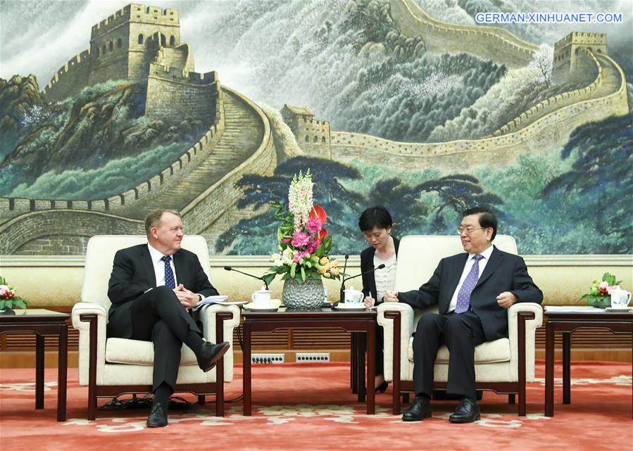 CHINA-BEIJING-ZHANG DEJIANG-DANISH PM-MEETING (CN)