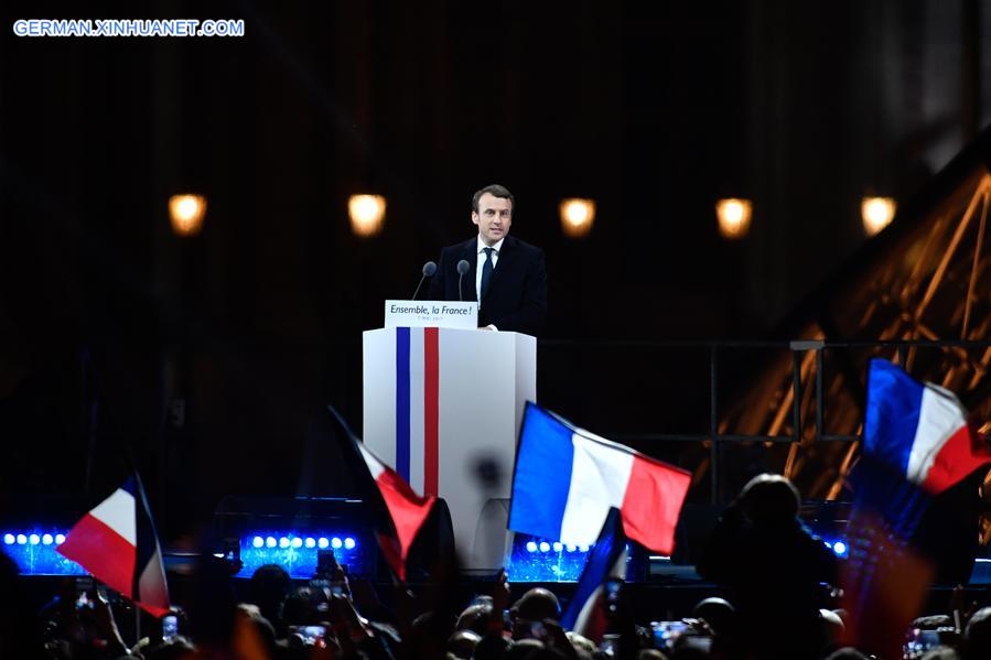 FRANCE-PARIS-PROJECTIONS-PRESIDENTIAL ELECTION-MACRON-ELECTED FRENCH PRESIDENT