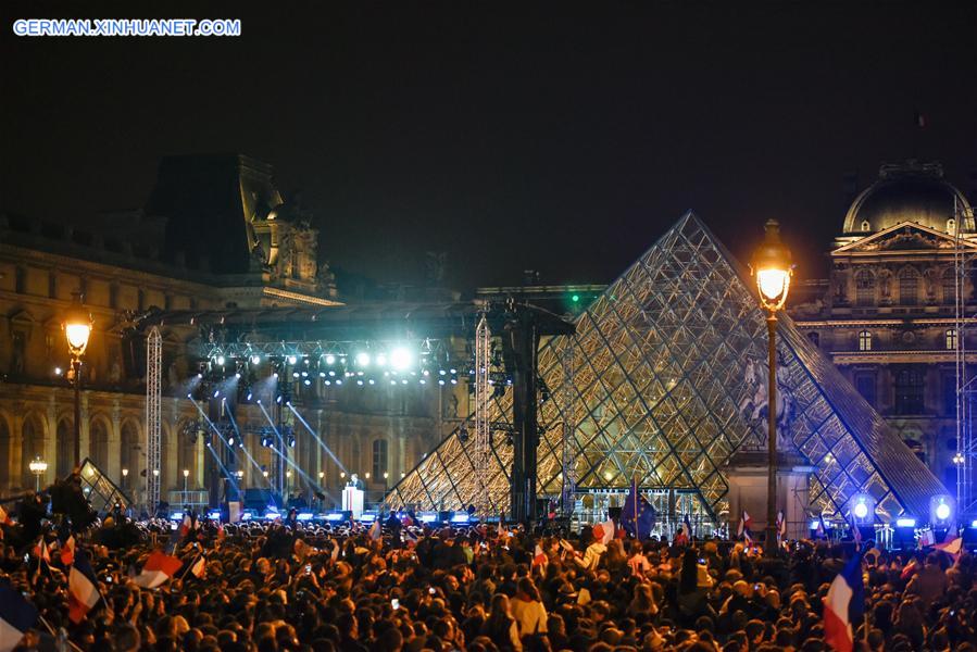 FRANCE-PARIS-PROJECTIONS-PRESIDENTIAL ELECTION-MACRON-ELECTED FRENCH PRESIDENT