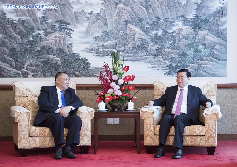 CHINA-MACAO-ZHANG DEJIANG-CHIEF EXECUTIVE-MEETING (CN)