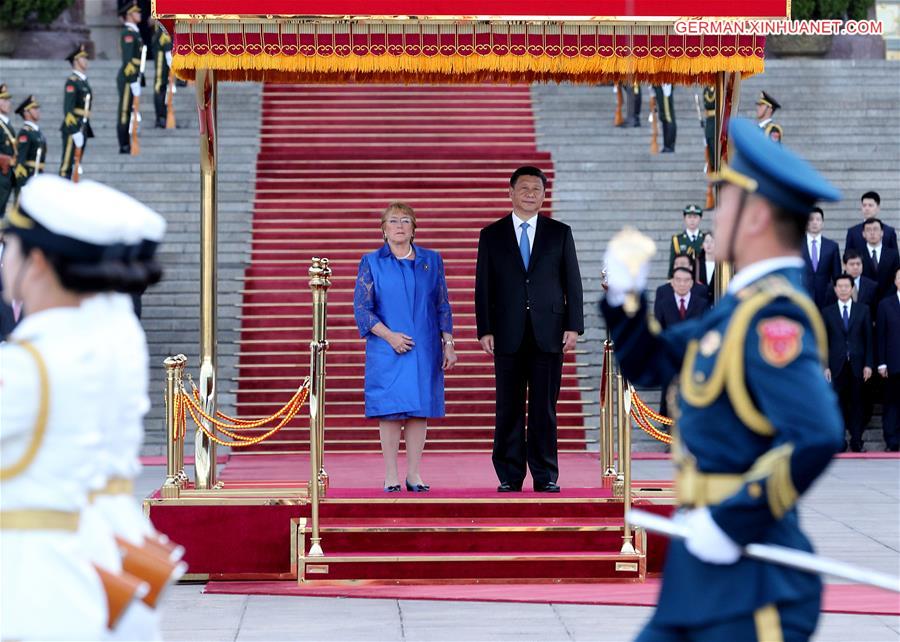 (BRF)CHINA-CHILE-XI JINPING-BACHELET-TALKS (CN)