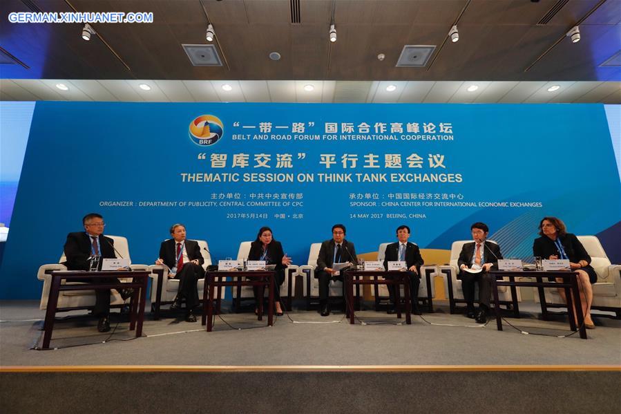 (BRF)CHINA-BELT AND ROAD FORUM-THEMATIC SESSION-THINK TANK (CN)