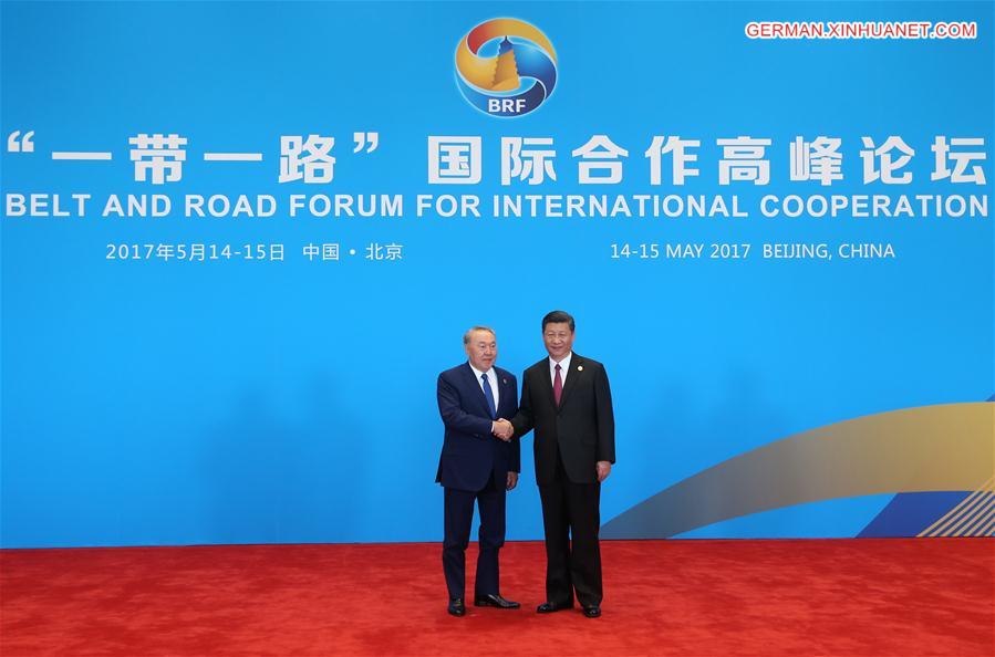 (BRF)CHINA-BEIJING-BELT AND ROAD FORUM-LEADERS' ROUNDTABLE SUMMIT-XI JINPING(CN)