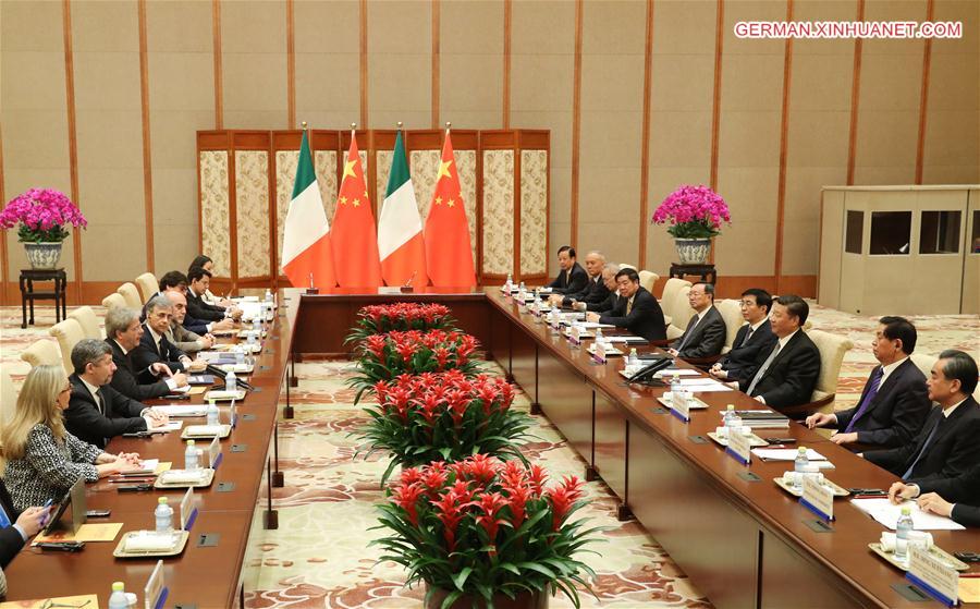 CHINA-BEIJING-XI JINPING-ITALIAN PM-MEETING (CN)