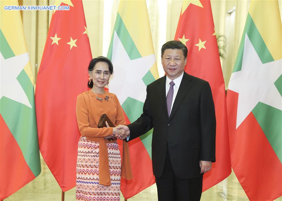 CHINA-BEIJING-XI JINPING-MYANMAR-MEETING (CN)