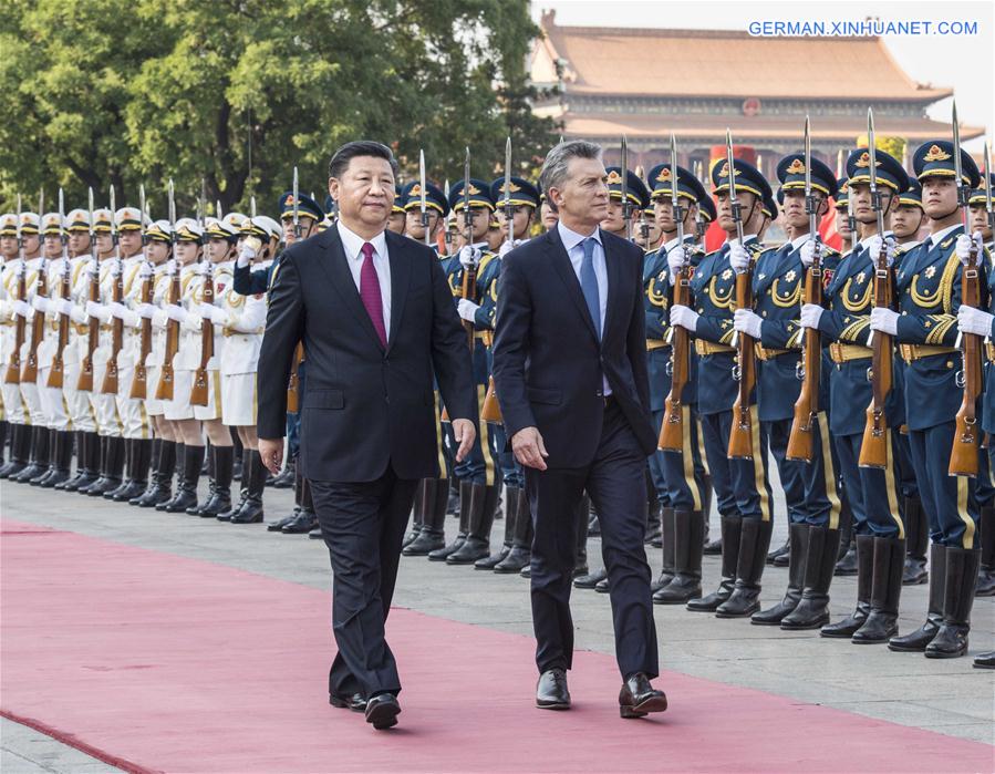 CHINA-BEIJING-XI JINPING-MAURICIO MACRI-TALKS (CN) 