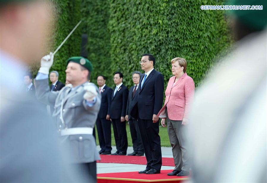 GERMANY-CHINA-LI KEQIANG-WELCOME CEREMONY