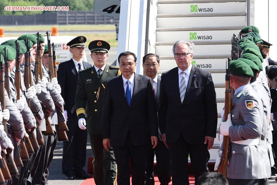 GERMANY-CHINA-LI KEQIANG-ARRIVAL