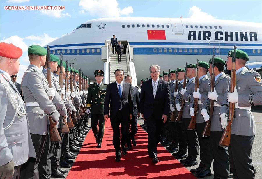 GERMANY-CHINA-LI KEQIANG-ARRIVAL