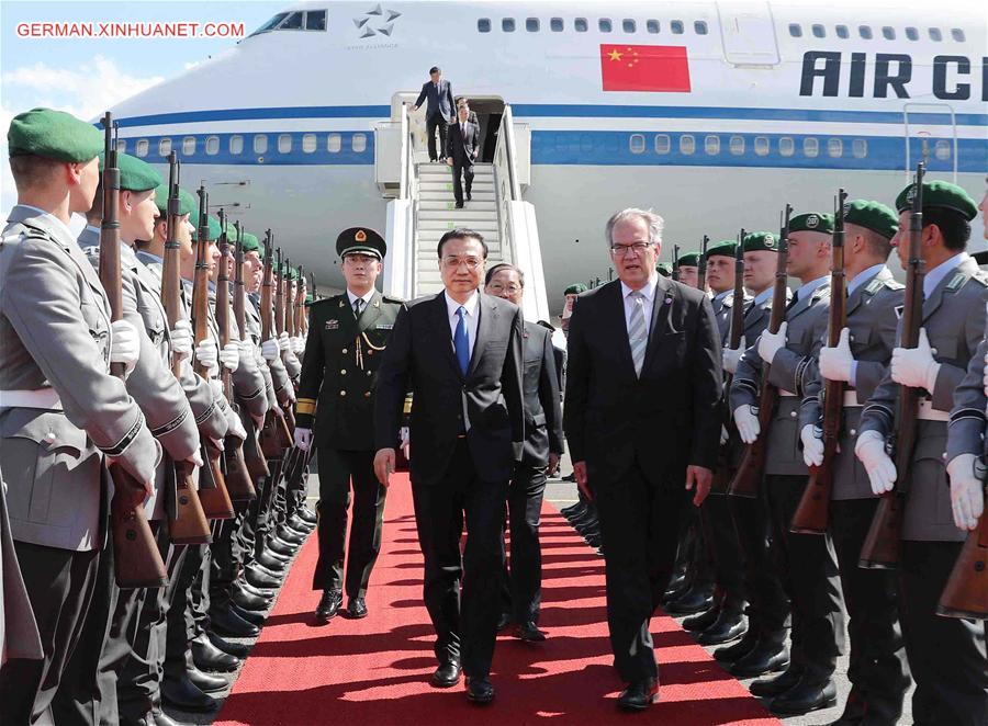 GERMANY-CHINA-LI KEQIANG-ARRIVAL