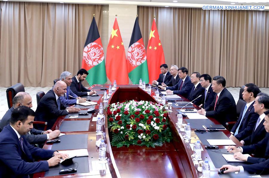 KAZAKHSTAN-CHINA-XI JINPING-AFGHANISTAN-GHANI-MEETING