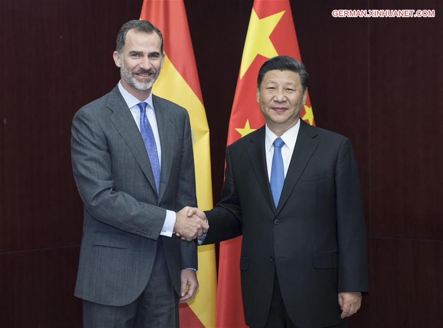 KAZAKHSTAN-CHINA-XI JINPING-SPANISH KING-MEETING 