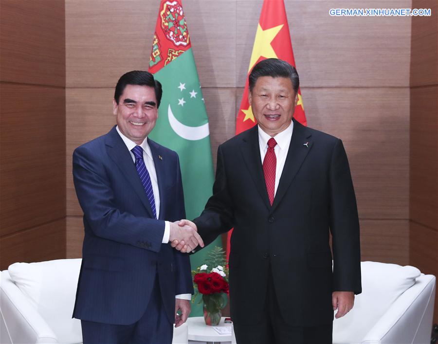 KAZAKHSTAN-CHINA-XI JINPING-TURKMENISTAN-MEETING