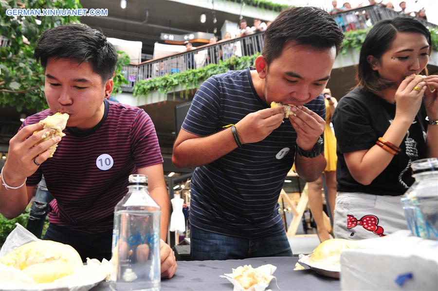 THAILAND-BANGKOK-DURIAN-EATING COMPETITION