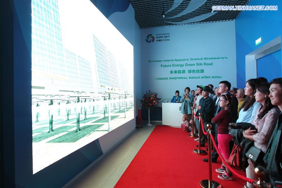 KAZAKHSTAN-ASTANA-ASTANA EXPO-CHINA PAVILION-OPENING