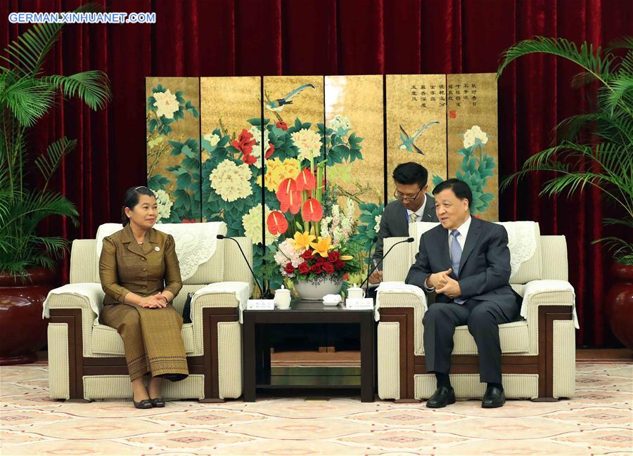 CHINA-FUZHOU-LIU YUNSHAN-CAMBODIA-MEETING (CN)