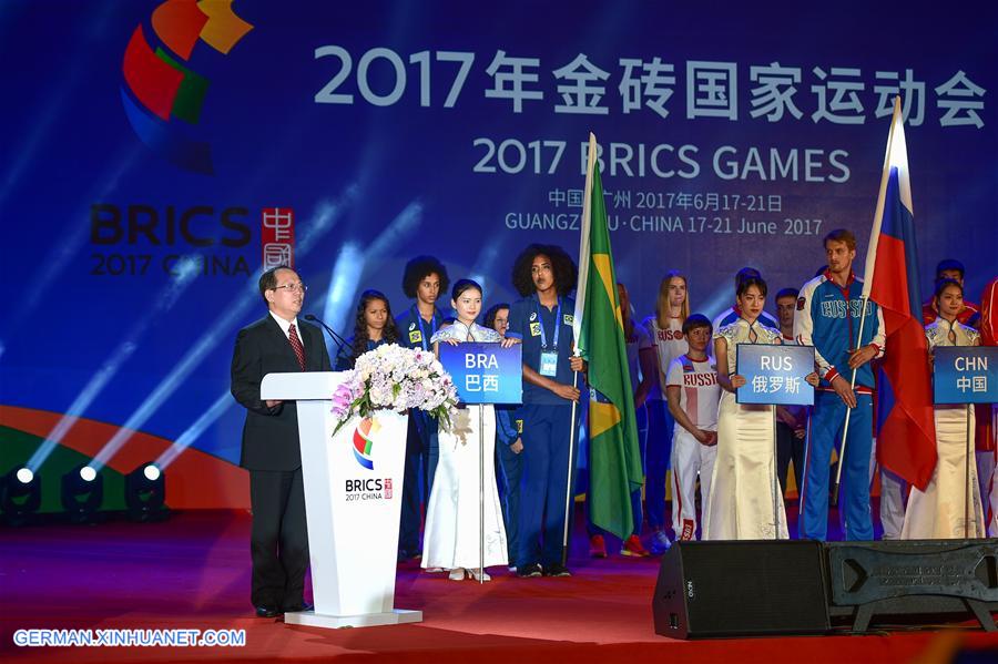 CHINA-GUANGZHOU-XI JINPING-2017 BRICS GAMES (CN)