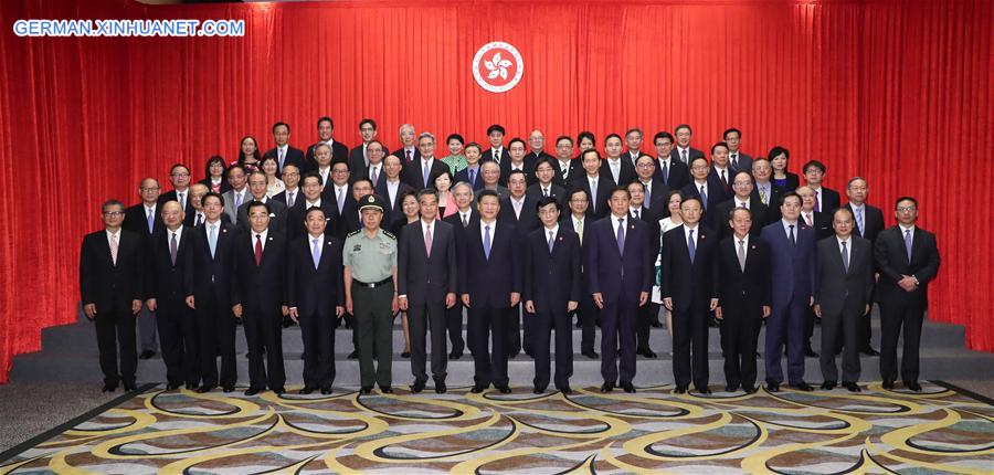 CHINA-HONG KONG-XI JINPING-SENIOR FIGURES-MEETING (CN)