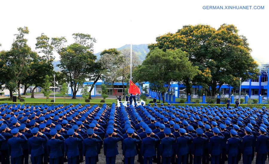 CHINA-HONG KONG-20TH ANNIVERSARY-PLA GARRISON-FLAG-RAISING CEREMONY (CN)