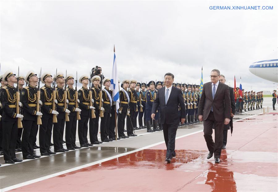 RUSSIA-CHINA-XI JINPING-STATE VISIT-ARRIVAL