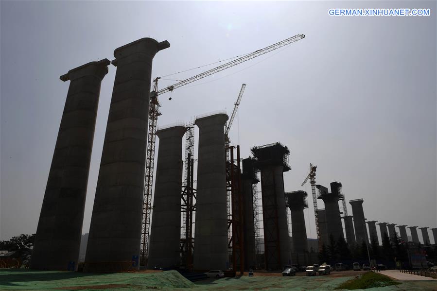 CHINA-HENAN-SANMENXIA-HIGHWAY RAILWAY BRIDGE-CONSTRUCTION (CN)