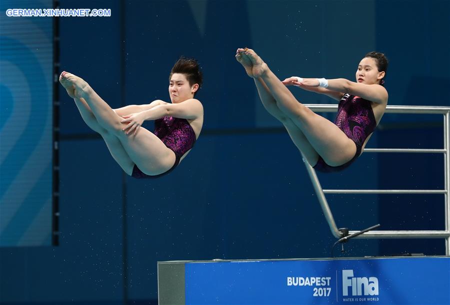 (SP)HUNGARY-BUDAPEST-FINA WORLD CHAMPIONSHIPS-DIVING-WOMEN 10M SYNCHRONISED FINAL