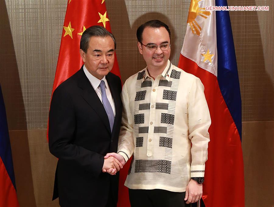 PHILIPPINES-MANILA-CHINESE FOREIGN MINISTER-MEETING