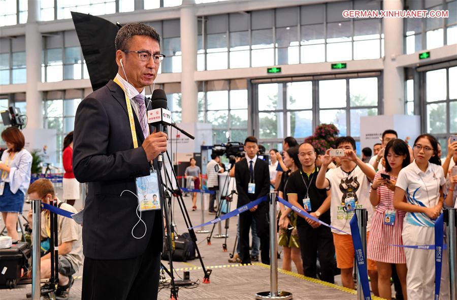 (XIAMEN SUMMIT)CHINA-XIAMEN-BRICS SUMMIT-REPORTERS (CN)