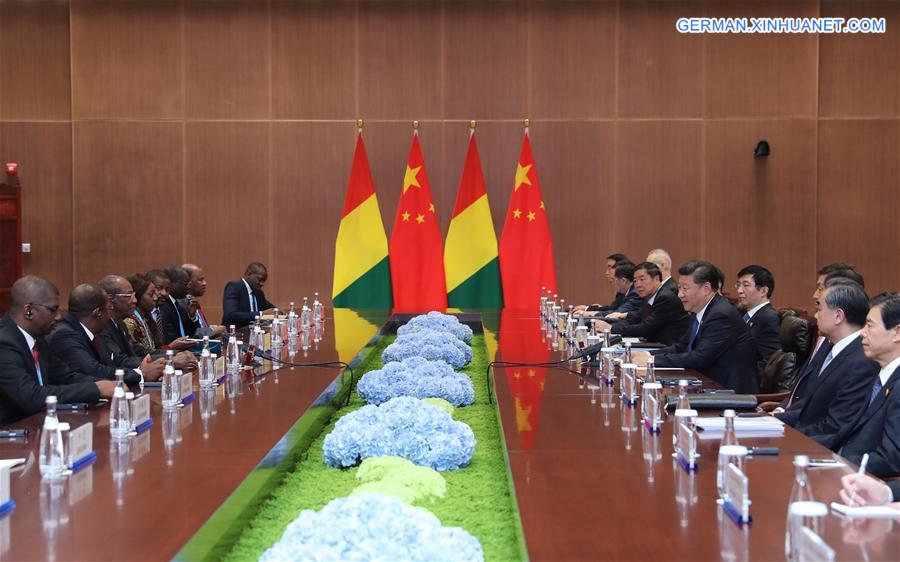 (XIAMEN SUMMIT)CHINA-XIAMEN-XI JINPING-GUINEAN PRESIDENT-MEETING (CN)