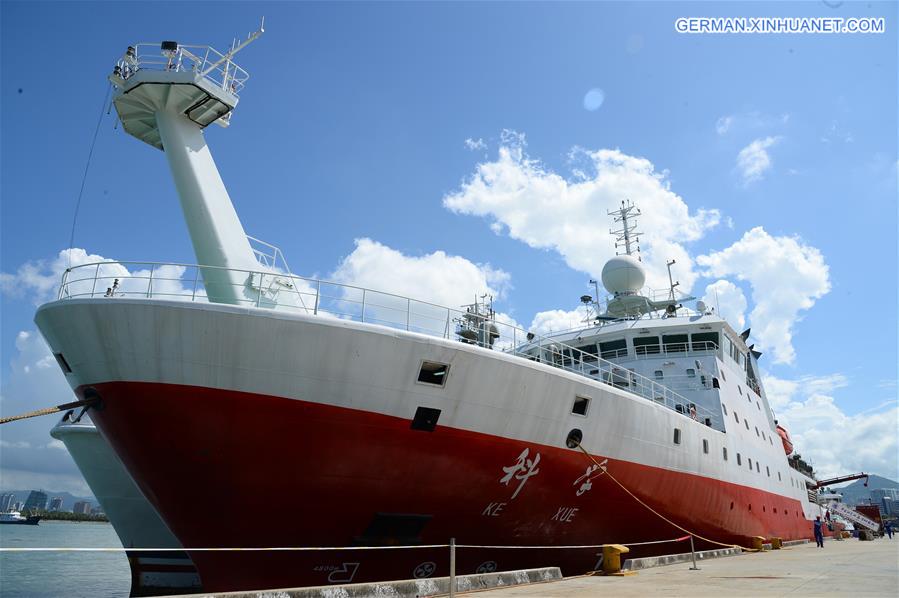 CHINA-RESEARCH VESSEL KEXUE-SCIENTIFIC EXPLORATION-COMPLETION (CN)