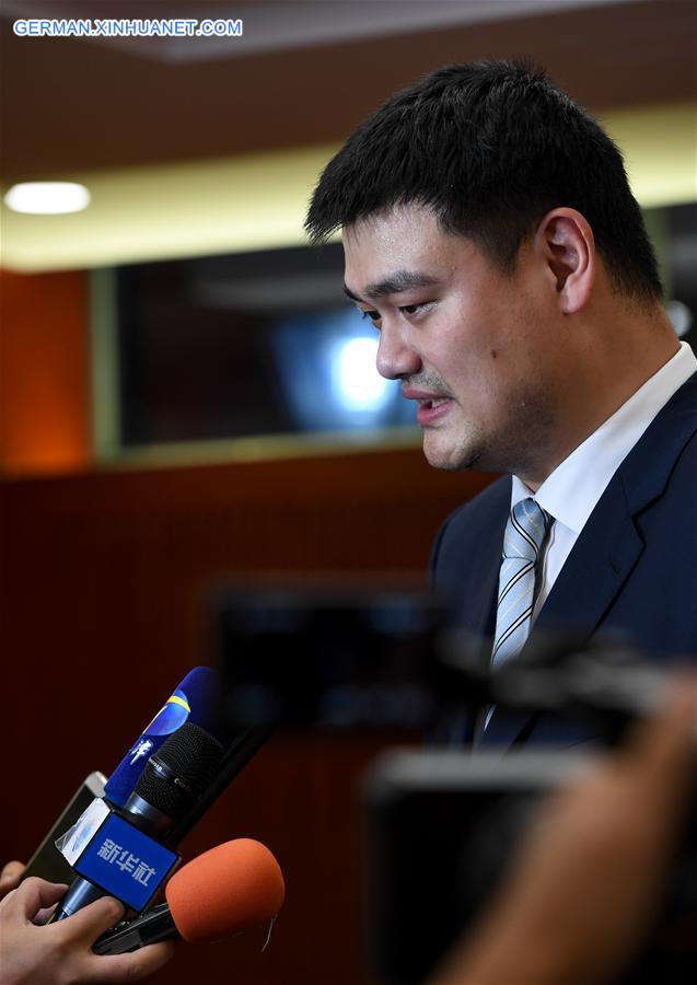 (SP)CHINA-TIANJIN-13TH CHINESE NATIONAL GAMES-INTERVIEW-YAO MING (CN)