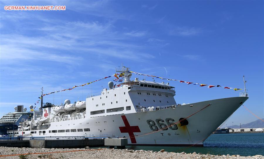 SPAIN-MALAGA-CHINA-PEACE ARK HOSPITAL SHIP