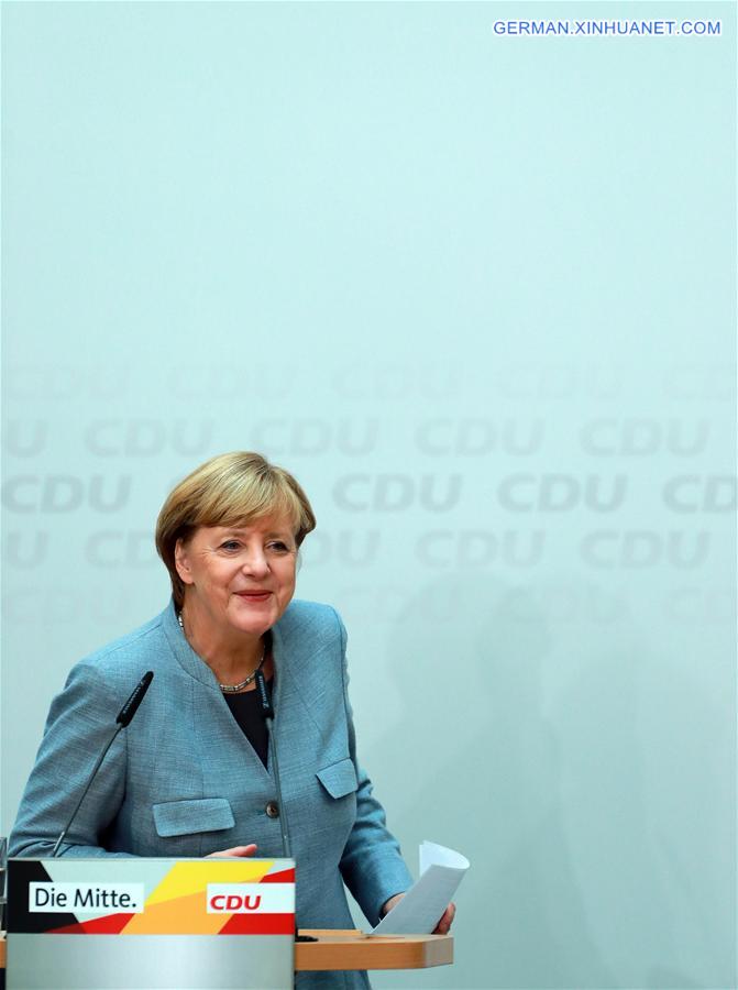 GERMANY-BERLIN-ELECTION-CDU-PRESS CONFERENCE