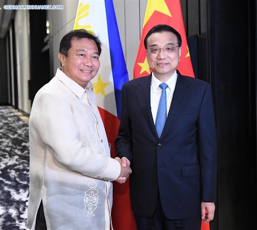 PHILIPPINES-CHINA-LI KEQIANG-ALVAREZ-MEETING