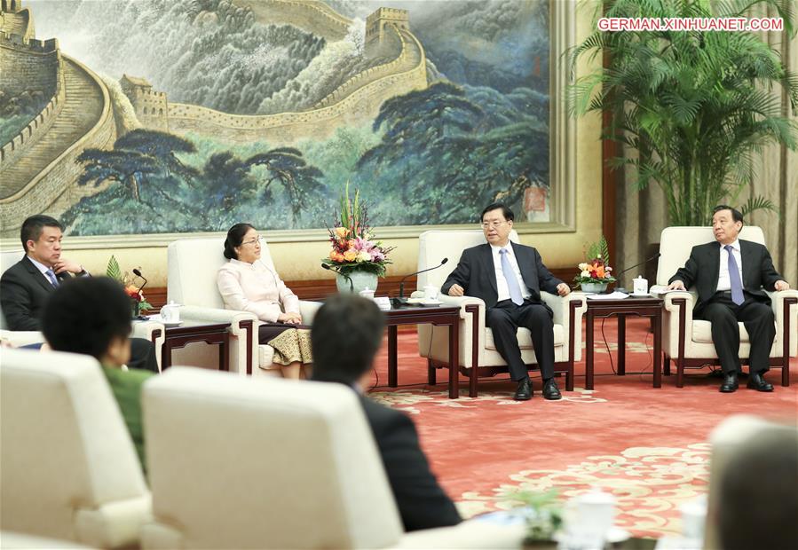 CHINA-BEIJING-ZHANG DEJIANG-FOREIGN DELEGATES-MEETING(CN)