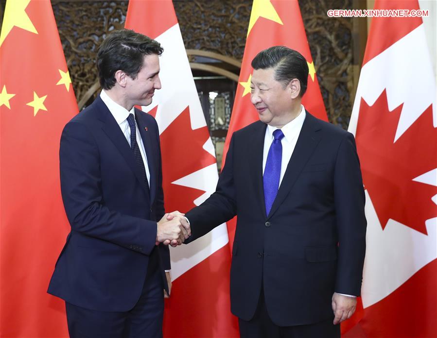 CHINA-BEIJING-XI JINPING-CANADIAN PM-MEETING (CN)